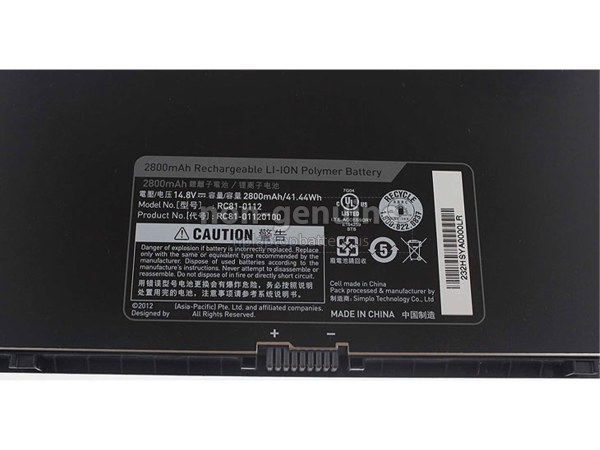 replacement Razer RC81-0112 battery
